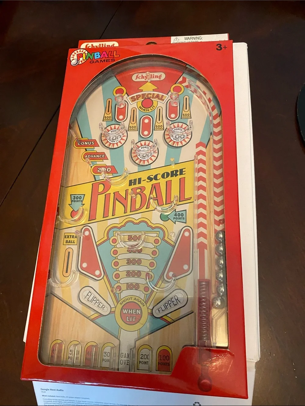 Schylling Hi-Score Pinball Game - Red